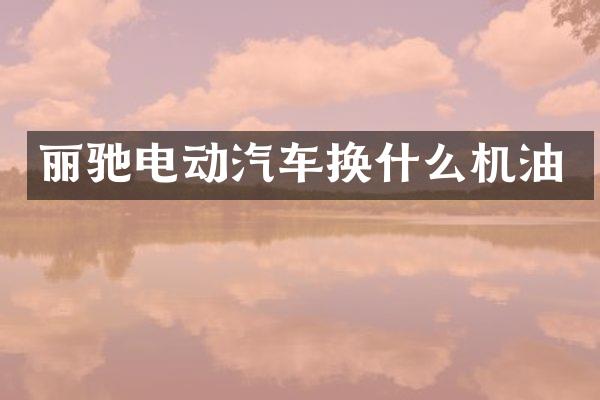 丽驰电动汽车换什么机油