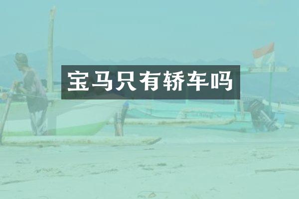 宝马只有轿车吗