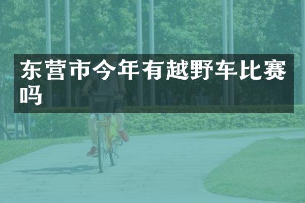 东营市今年有越野车比赛吗