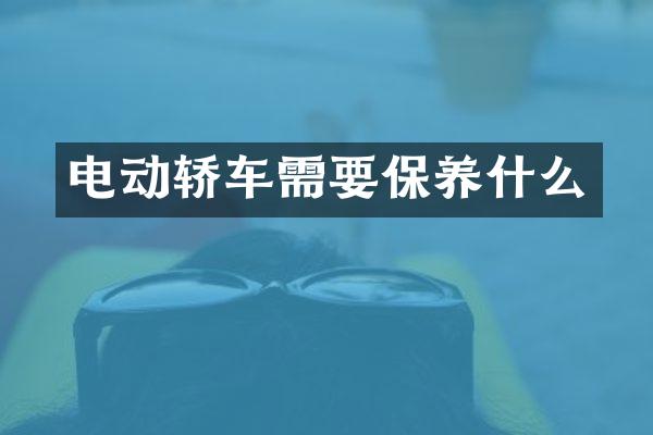 电动轿车需要保养什么