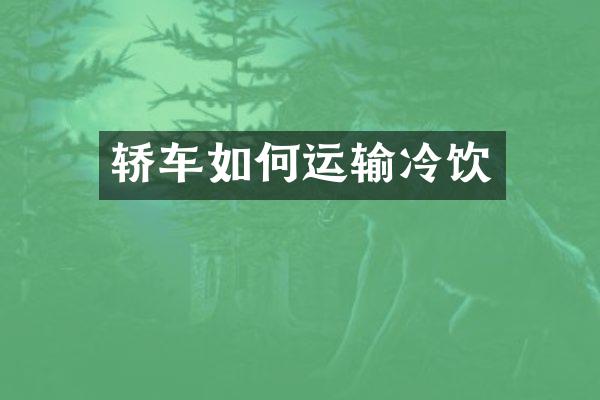 轿车如何运输冷饮