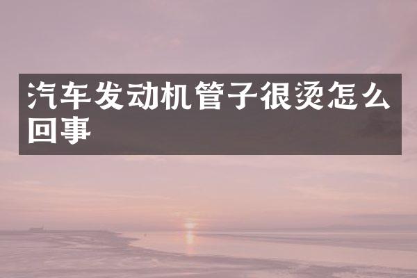 汽车发动机管子很烫怎么回事