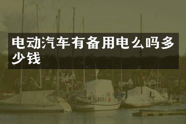 电动汽车有备用电么吗多少钱