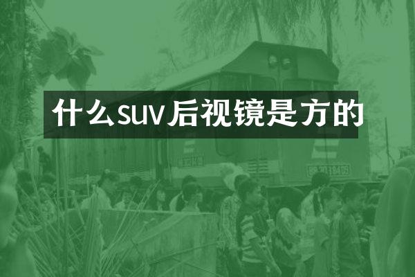 什么suv后视镜是方的