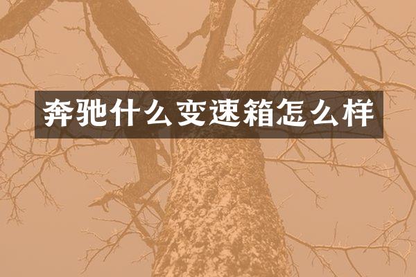 奔驰什么变速箱怎么样