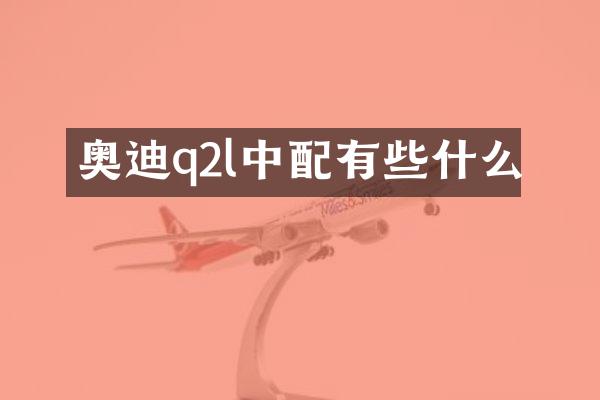 奥迪q2l中配有些什么