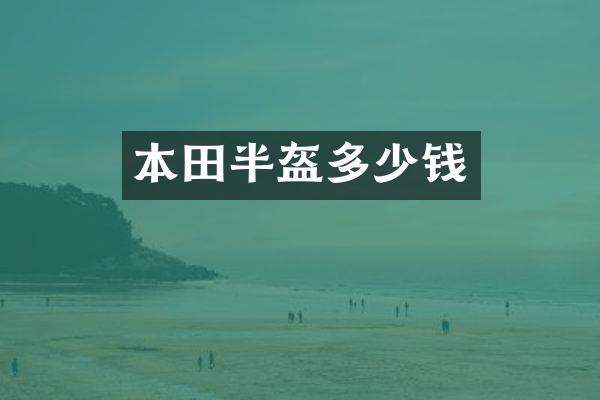 本田半盔多少钱