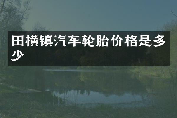 田横镇汽车轮胎价格是多少