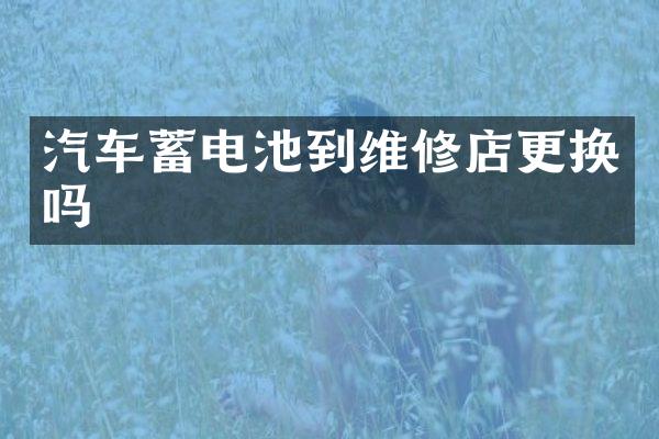 汽车蓄电池到维修店更换吗