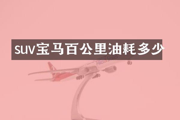 suv宝马百公里油耗多少