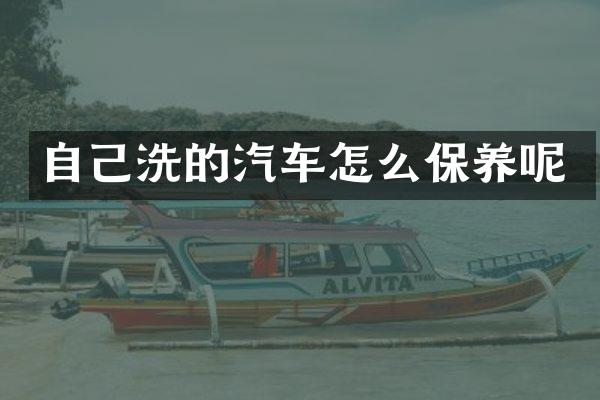 自己洗的汽车怎么保养呢