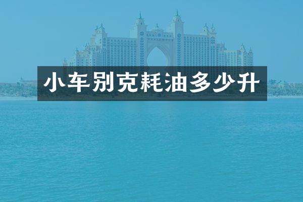 小车别克耗油多少升