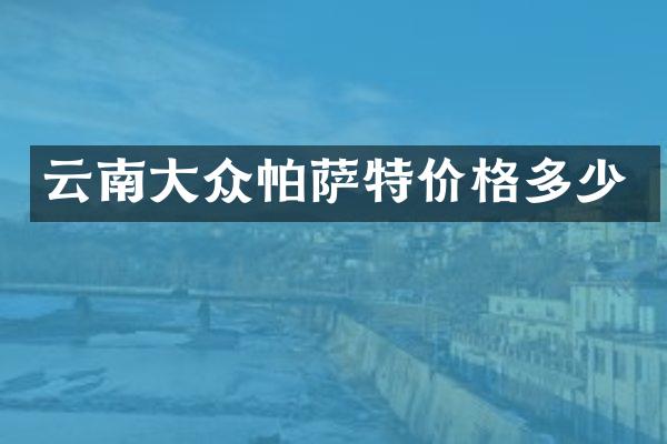 云南大众帕萨特价格多少