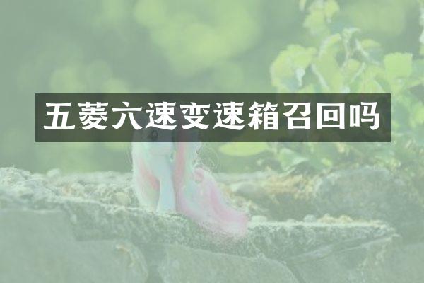 五菱六速变速箱召回吗