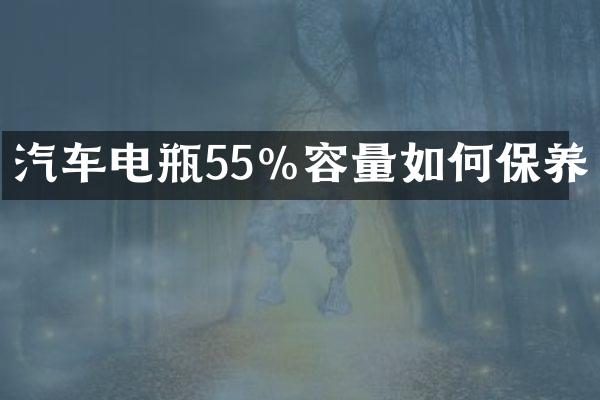 汽车电瓶55%容量如何保养