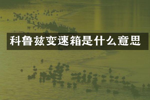 科鲁兹变速箱是什么意思