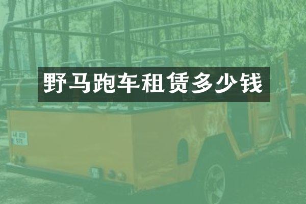 野马跑车租赁多少钱