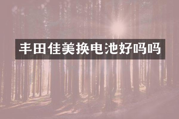 丰田佳美换电池好吗吗