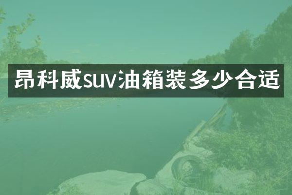 昂科威suv油箱装多少合适