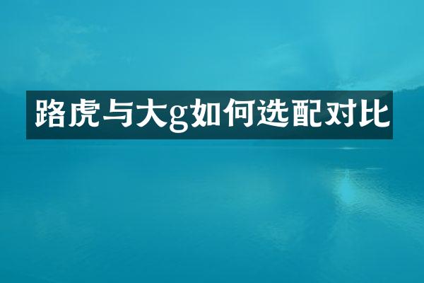 路虎与大g如何选配对比