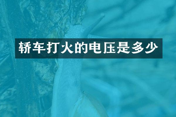 轿车打火的电压是多少