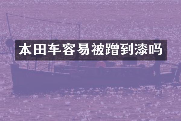 本田车容易被蹭到漆吗