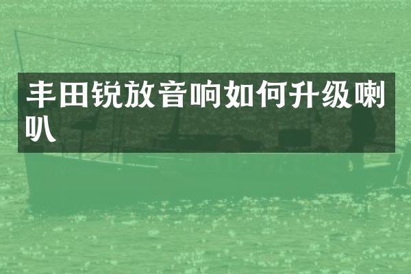丰田锐放音响如何升级喇叭