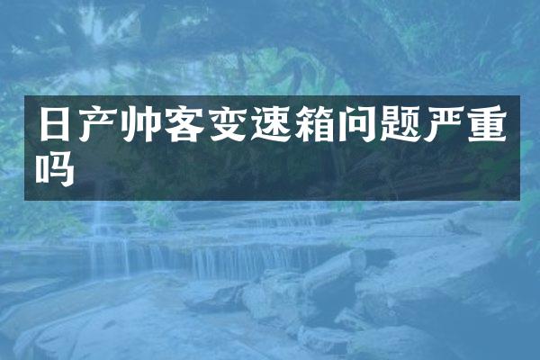 日产帅客变速箱问题严重吗