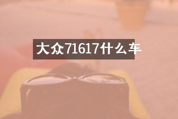 大众71617什么车