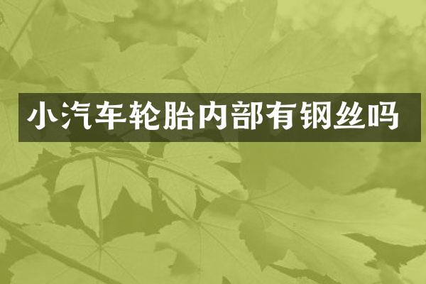 小汽车轮胎内部有钢丝吗