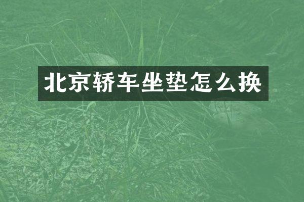 北京轿车坐垫怎么换