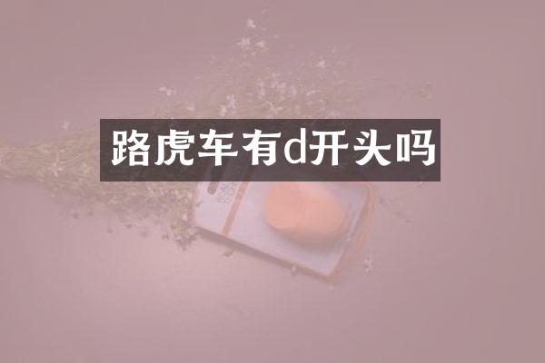 路虎车有d开头吗