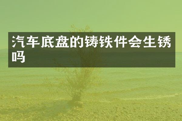 汽车底盘的铸铁件会生锈吗