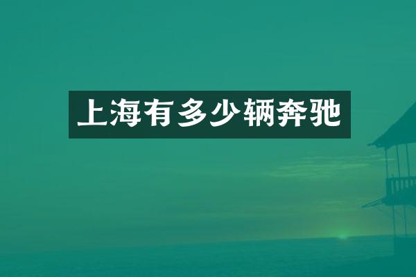 上海有多少辆奔驰