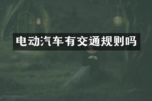 电动汽车有交通规则吗