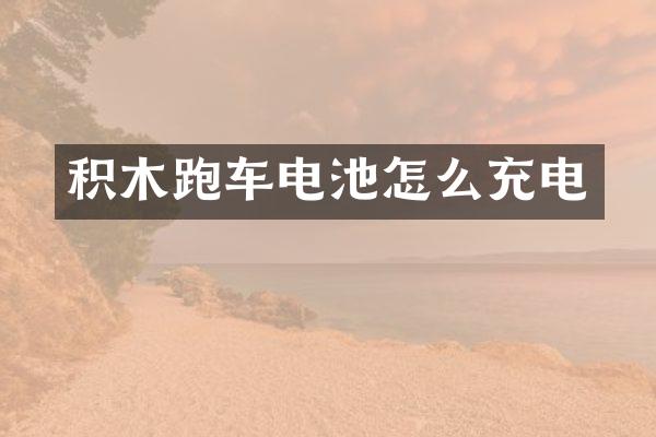 积木跑车电池怎么充电
