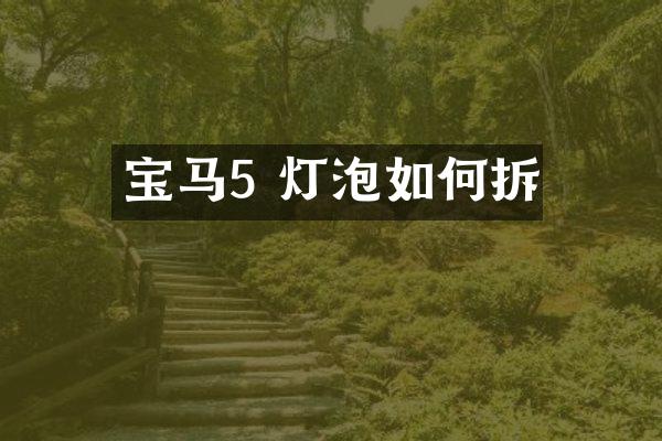 宝马5 灯泡如何拆