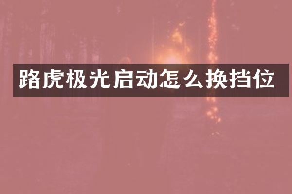 路虎极光启动怎么换挡位