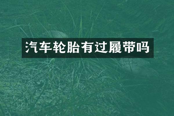 汽车轮胎有过履带吗