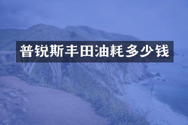 普锐斯丰田油耗多少钱