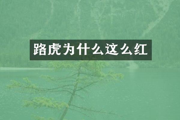 路虎为什么这么红