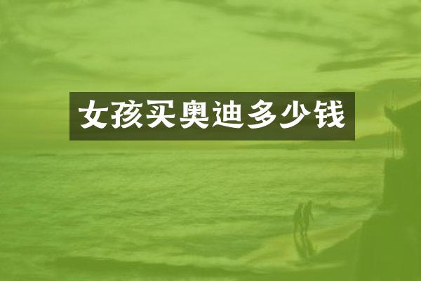 女孩买奥迪多少钱