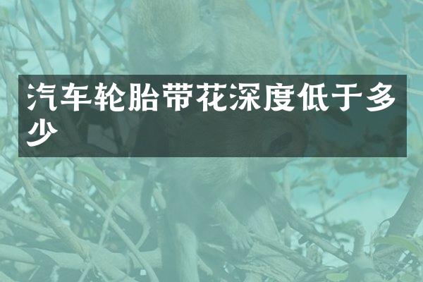 汽车轮胎带花深度低于多少