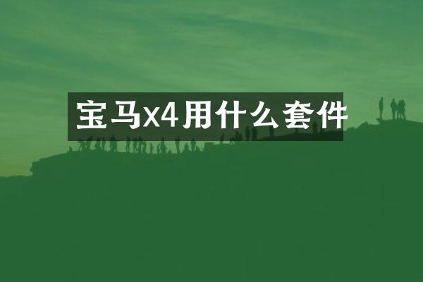 宝马x4用什么套件