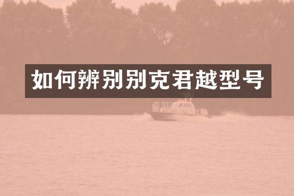 如何辨别别克君越型号