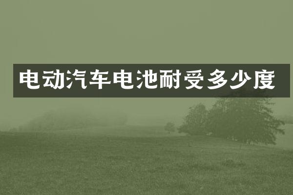 电动汽车电池耐受多少度