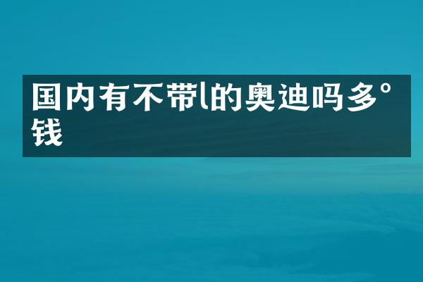 国内有不带l的奥迪吗多少钱
