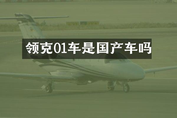 领克01车是国产车吗