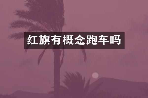 红旗有概念跑车吗