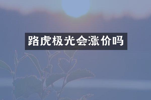 路虎极光会涨价吗